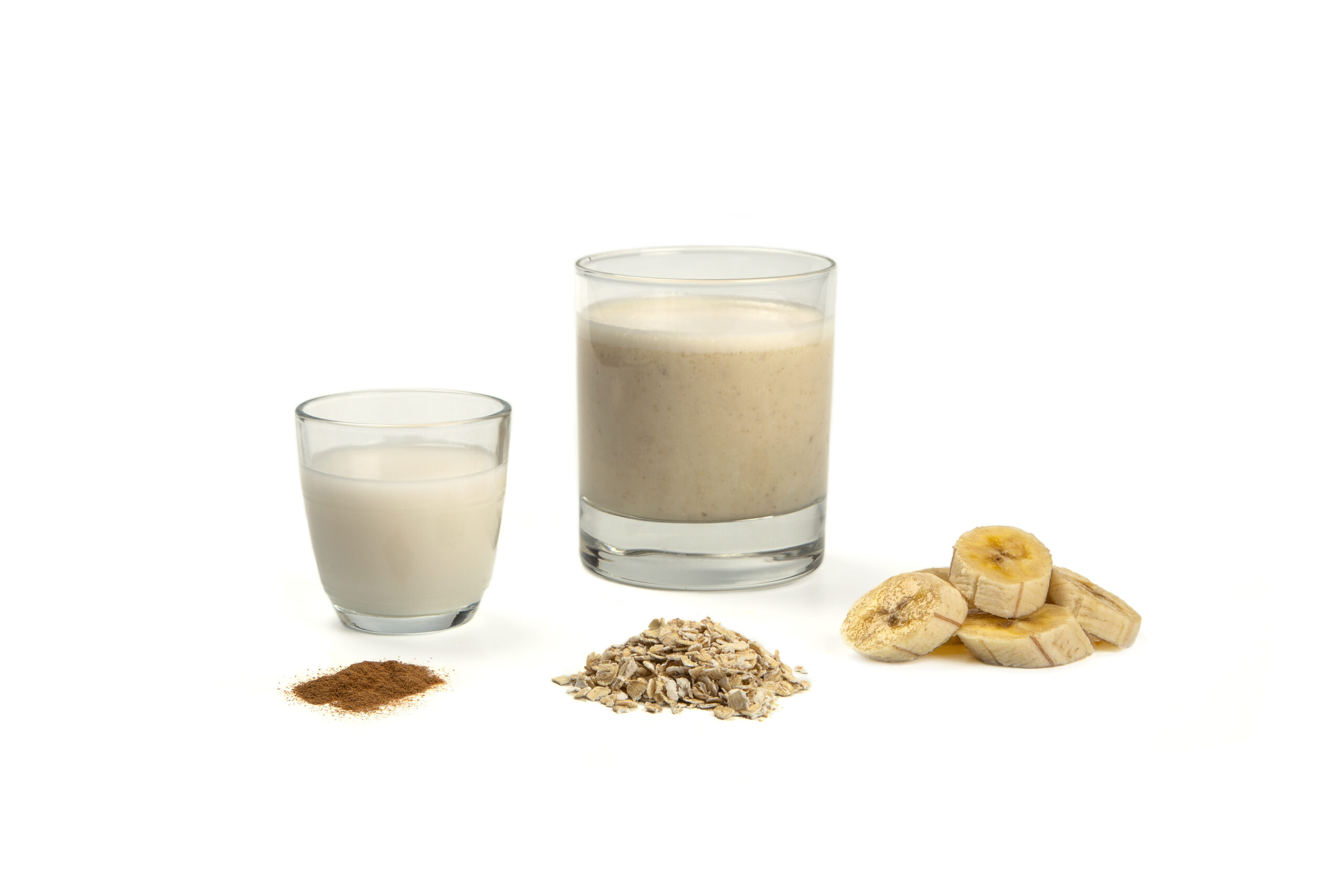 Vegan banana with rice drink smoothie - Oncoalicia